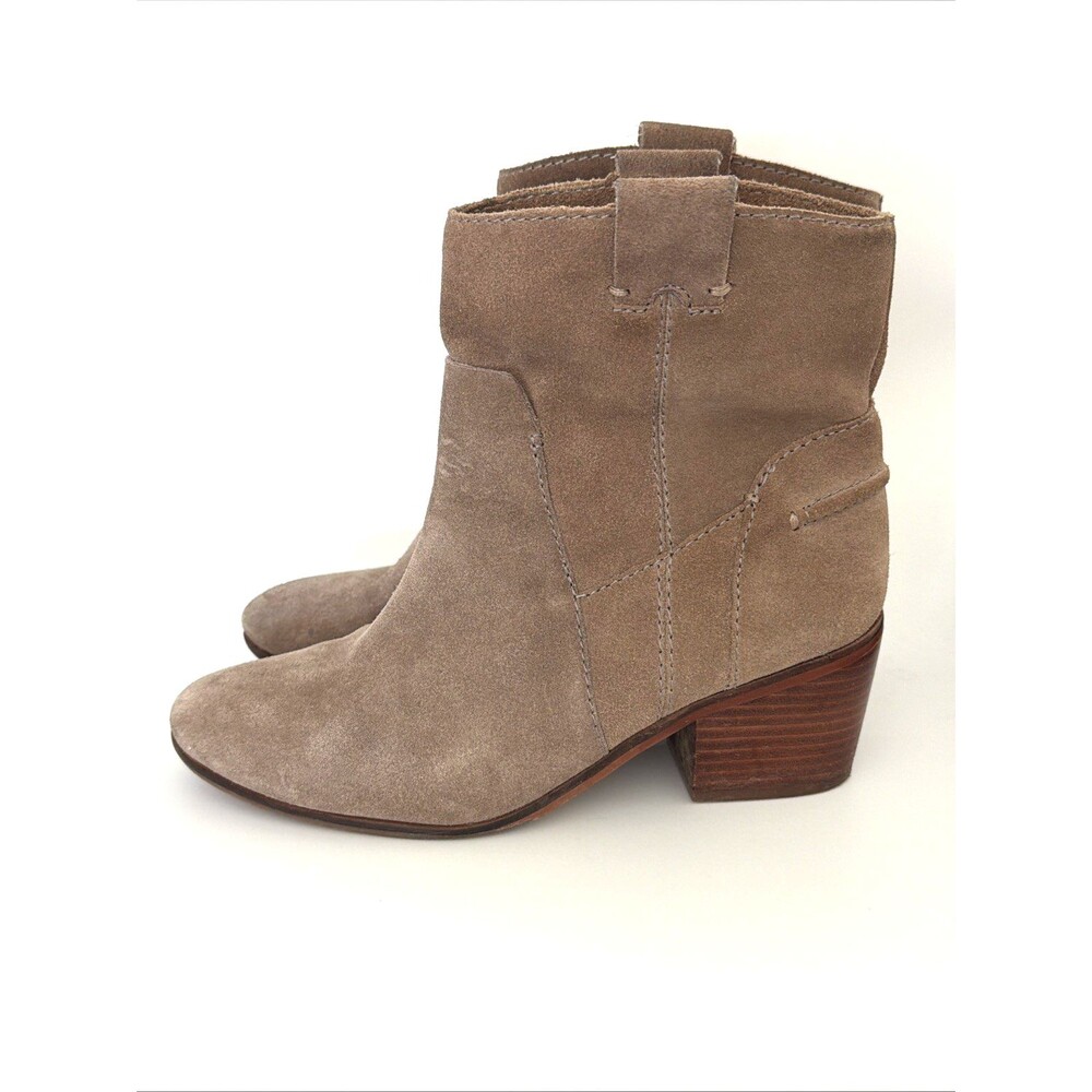 Vince Camuto Maves Suede Bootie Women's Sz 8.5 M Tan Brown Z5340 Western EUC - Picture 5 of 8